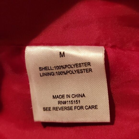 Romeo & Juliet Couture women's medium red zippered and snap front blazer… - Picture 6 of 7